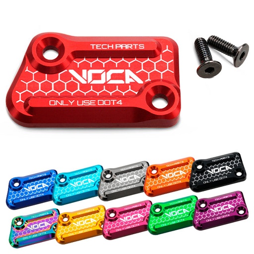 [VCR-SD760.35005/RE] Tapa bomba de freno VOCA CNC Rieju MRT / RR / SMX 50cc AJP - rojo