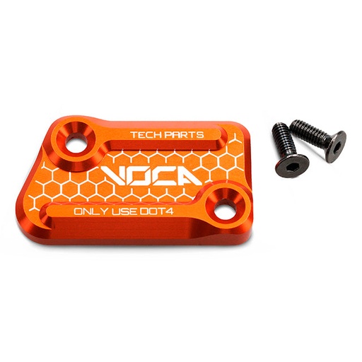[VCR-SD760.35005/OR] Tapa bomba de freno VOCA CNC Rieju MRT / RR / SMX 50cc AJP - naranja