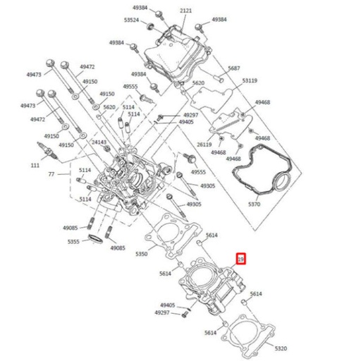 [0/229.000.0004] Cilindro d=52mm Rieju Marathon 125 22-24