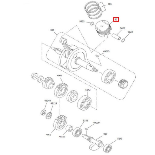 [0/229.000.0005] Pistón d=52mm Rieju Marathon 125 22-24