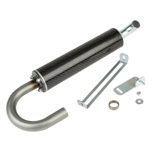 [S6-96ET036] Silenciador Stage6 R/T FL100 Track - Carbono