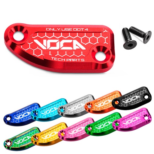 [VCR-SD760.35462/RE] Tapa bomba de freno trasero VOCA CNC Derbi Senda / Gilera / Aprilia SX - rojo