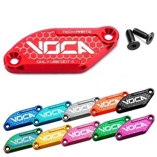 [VCR-SD760.36715/RE] Tapa bomba de freno VOCA CNC Derbi Senda / Rieju MRT / Aprilia SX J.Juan - rojo