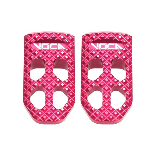 [VCR-RD06FRS/PI] Juego de estriberas piloto CNC VOCA Racing - rosa