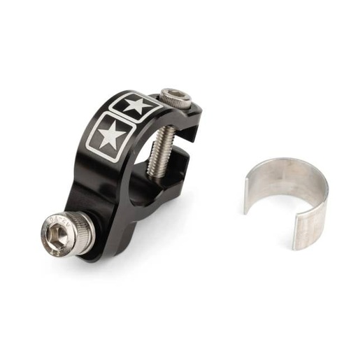 [S6-SSP911/BK] Abrazadera colector de escape aluminio CNC Stage6 - negro
