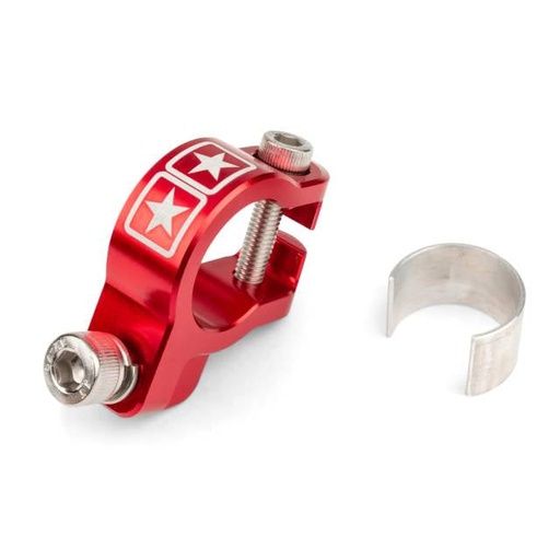[S6-SSP911/RE] Abrazadera colector de escape aluminio CNC Stage6 - rojo