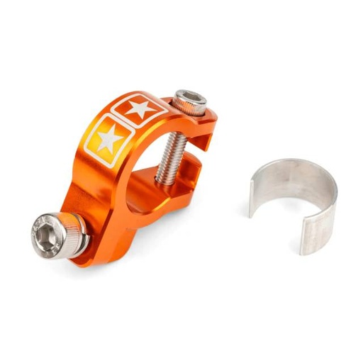 [S6-SSP911/OR] Abrazadera colector de escape aluminio CNC Stage6 - naranja
