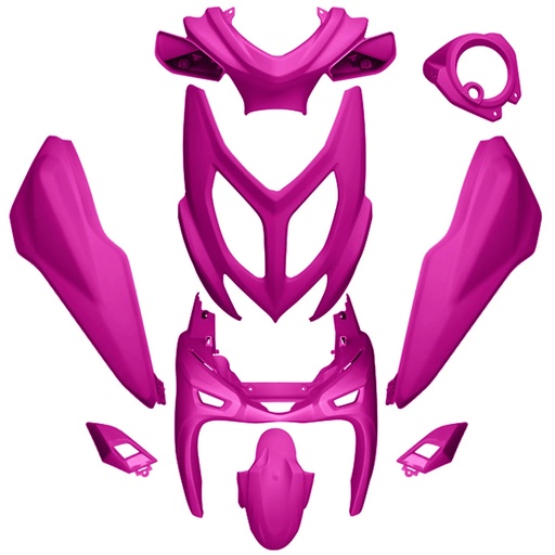 [AP55BP10.951.PM] Kit carenados Yamaha Aerox / MBK Nitro >13 9 piezas AllPro - Lila metalizado