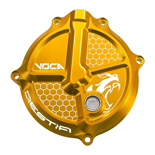 [VCR-RD19193.COVER.2/GO] Tapa de discos de embrague Derbi Euro 3/4 VOCA CNC - oro