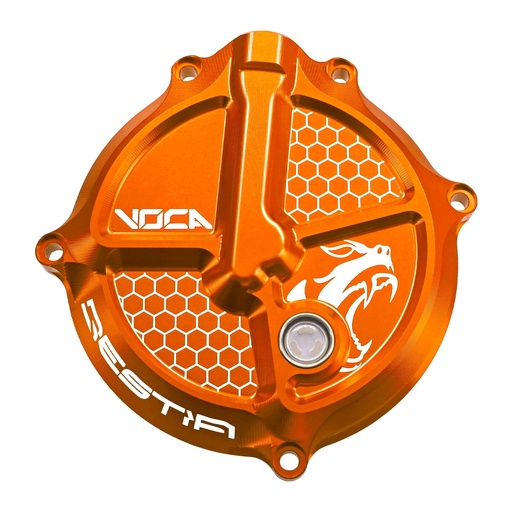 [VCR-RD19193.COVER.2/OR] Tapa de discos de embrague Derbi Euro 3/4 VOCA CNC - naranja