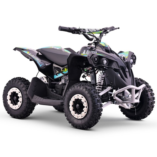 [AP100PB50.QXE.1000.BL] Mini Quad eléctrico QX-E 1.000W-36V-12Ah 4.10-6 Max 30 Km/h AllPro Azul