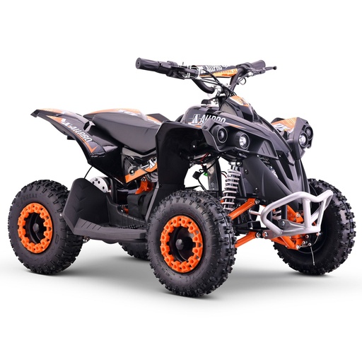 [AP100PB50.QXE.1000.OR] Mini Quad eléctrico QX-E 1.000W-36V-12Ah 4.10-6 Max 30 Km/h AllPro Naranja