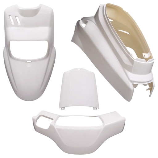 [AP55BP10.992.PW] Kit carenados Yamaha BW'S / MBK Booster <04 4 piezas AllPro - blanco perla a lila