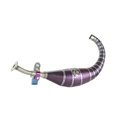 [KR908F-254] Bufanda de escape titanio violeta KRM Derbi 80-90cc