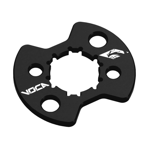 [VCR-RD420.193.PLT/BK] Pletina cierre piñón Derbi Euro 2 / 3 / 4 VOCA CNC - negro