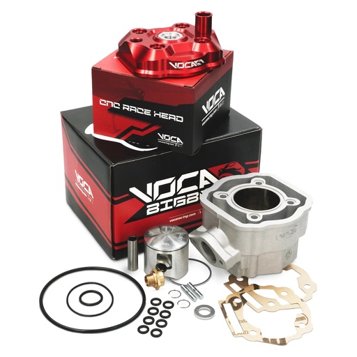 [VCR-RD1193.80.CYL/RE] Cilindro VOCA Bestia 80cc Derbi Euro 3/4 d.50mm - Culata roja