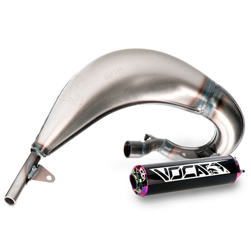 [VCR-RD39190/BKTI] Escape Beta RR Enduro/SM 12-20 lado derecho VOCA Cross (CE) - silenciador neocromoado