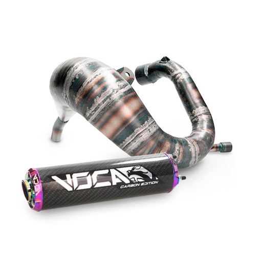 [VCR-RD37193.CC.CATI] Escape Derbi DRD Pro Cross Carbon 80 VOCA Racing - silenciador cazoleta neocromado