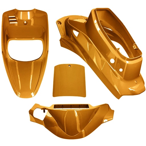 [AP55BP10.992.GO] Kit carenados Yamaha BW'S / MBK Booster <04 4 piezas AllPro - dorado metalizado