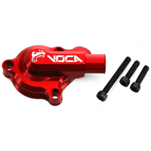 [VCR-RD09193.CV/RE] Tapa bomba de agua Derbi Euro 3 / 4 VOCA CNC - rojo