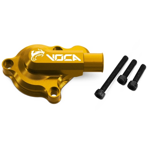 [VCR-RD09193.CV/GO] Tapa bomba de agua Derbi Euro 3 / 4 VOCA CNC - oro