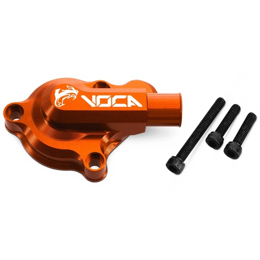 [VCR-RD09193.CV/OR] Tapa bomba de agua Derbi Euro 3 / 4 VOCA CNC - naranja