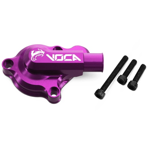 [VCR-RD09193.CV/PU] Tapa bomba de agua Derbi Euro 3 / 4 VOCA CNC - violeta