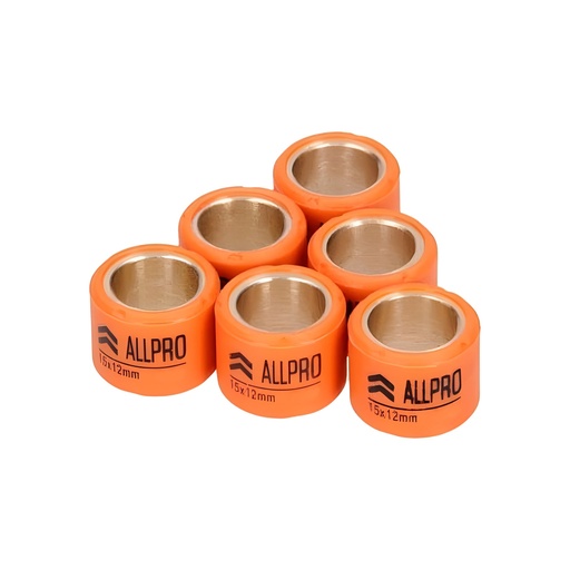 [AP25RO1512045] Rodillos 6 unidades 15x12 AllPro - 4,5g