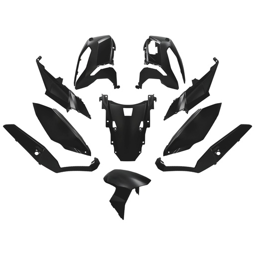 [AP55BP10.637.BM] Kit carenados Honda XADV 750 21-23 10 piezas Negro mate metalizado Ballistic AllPro
