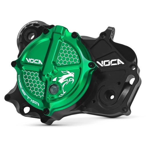 [VCR-RD19193.COVER/GR] Tapa de embrague completa Derbi Euro 3/4 Voca CNC - verde