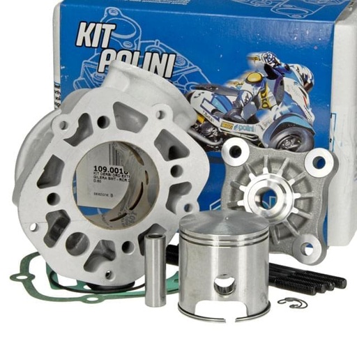 [109.0016] Cilindro (Kit) Polini Alu 80cc, d= 50mm, Derbi Senda / Gilera RCR / SMT (a partir de 2006) (DB050) (DERBI/PIAGGIO) (Sin culata)