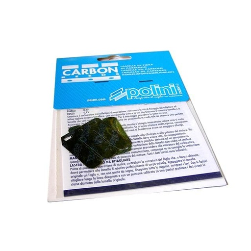 [213.0534] Laminas de Carbono Polini, (Set de 0,30 y 0,35), Honda-Peugeot-Suzuki-Kymco-Derbi
