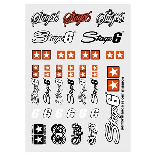 [S6-0503] Set de pegatinas Stage6 "Mini" (Din A4)