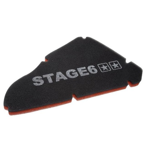 [S6-35078] Filtro de aire Stage6 Doublelayer para caja de serie, Piaggio largo (también inyección)