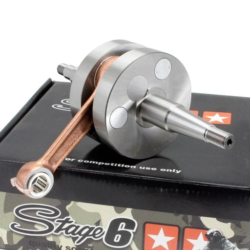 [S6-8019200] Cigüeñal Stage6 Racing cárter DERBI EBE050 <2005 incluye Jaula de agujas