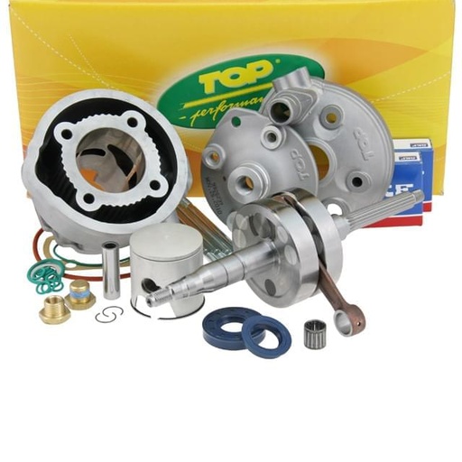 [9926560] Maxi Kit Scooter Racing 85cc aluminio, Cilindro TPR 86cc (d.50mm), cigüeñal carrera 44mm y rodam. Top Performances, Mina. horiz.