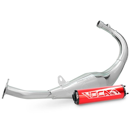 [VCR-RD15188/REBK] Escape Minarelli AM6 Chromed 50/70cc VOCA (CE) silenciador Rojo