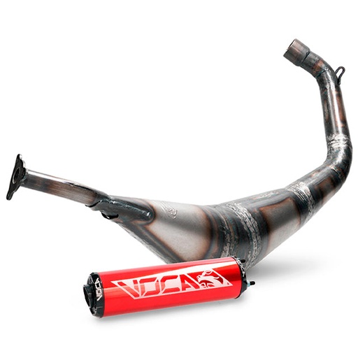 [VCR-RD20188/REBK] Escape Minarelli AM6 Warrior 50/70cc VOCA silenciador rojo