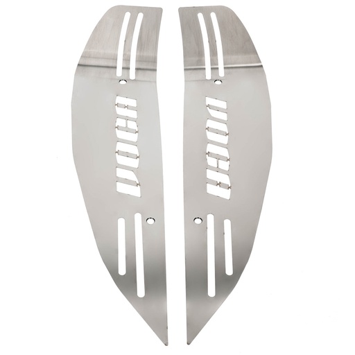 [VCR-SD10166.008] Reposapiés VOCA Racing Style Div cortado con láser acero inox incl.tornillos Yamaha Aerox MBK Nitro