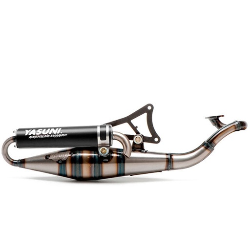 [TUB901B] Escape Minarelli horizontal silenciador negro anodizado homologado CE Yasuni Scooter Z