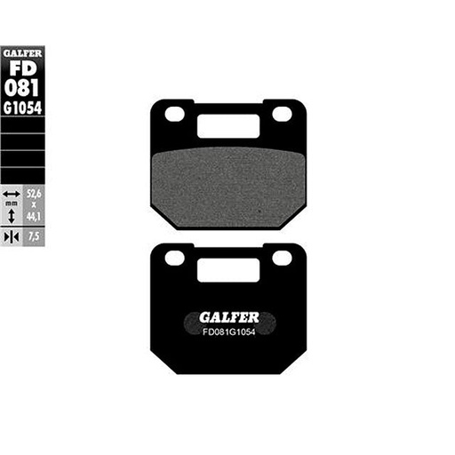 [FD081G1054] Pastillas de freno Pinza Voca/Stage6 4 pistones Galfer - Semi-metal