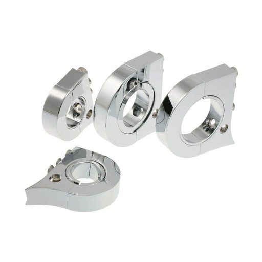 [BE550M19] Soporte para carcasa cromada KOSO GP Style D55, manillares 1-1/2"' (diámetro)