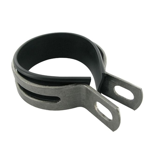 [332.0012] Brida de escape del Silenciador para Polini ForRace, Funky, Evolution, incl. goma