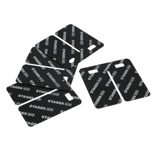 [S6-32500/CA] Laminas de carbono para la Caja de laminas Vforce 3, 45°, 0,35mm