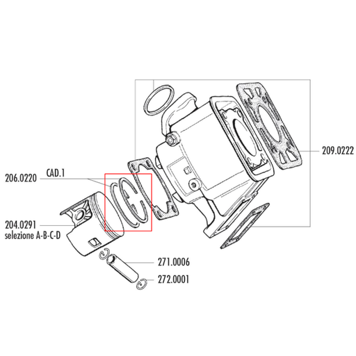[206.0220] Segmento d.55X1,5 (YAMAHA DT 80) 204.0291 (1 un.)