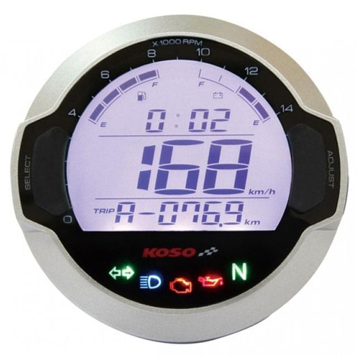 [BB642W10] Velocímetro y RPM KOSO D64 DL-03S, plata
