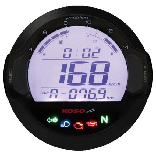 [BB642W20] Velocímetro y RPM KOSO D64 DL-03S, negro