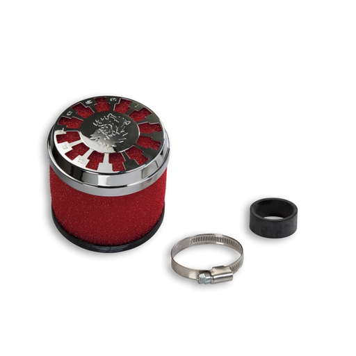 [0411729] Filtro de potencia Malossi RED-Filter E13 con conexión de 32-38mm largo recto