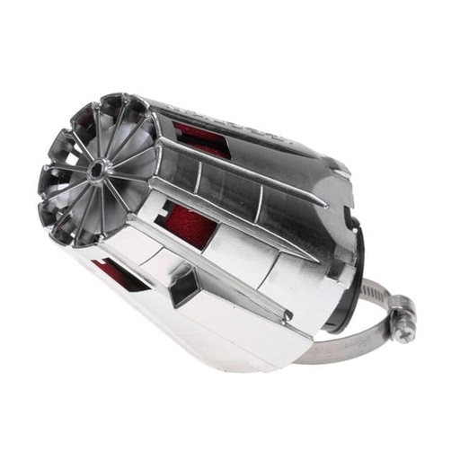 [047593.W0] Filtro de potencia Malossi, carcasa cromada (38mm)