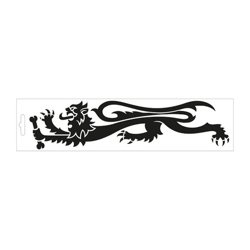 [3318828B] Pegatina transfer Malossi "León" - negro/izquierda 22 cm